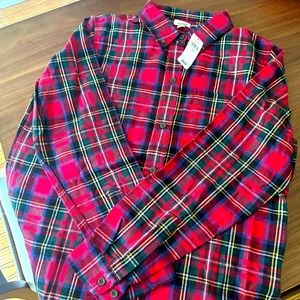 NWT L.L.Bean Stewart Relaxed fit Flannel